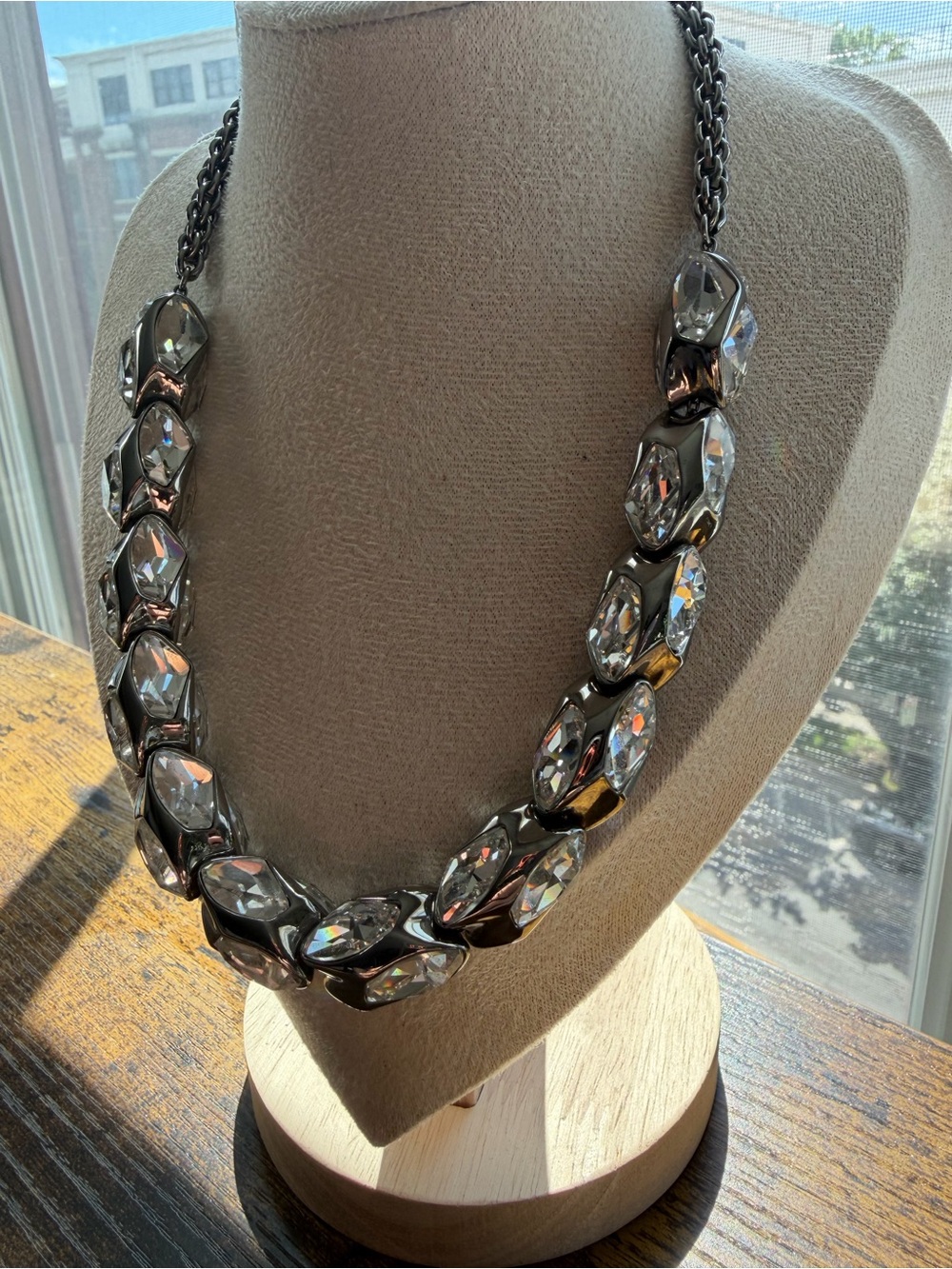 Atelier Swarovski Crystal Statement Necklace in Great Condition